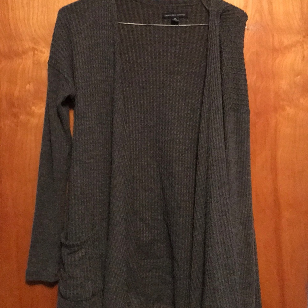 Soft gray cardigan